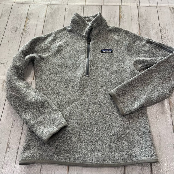 Patagonia Women's Better Sweater Full Zip Fleece Heather Gray Sz S